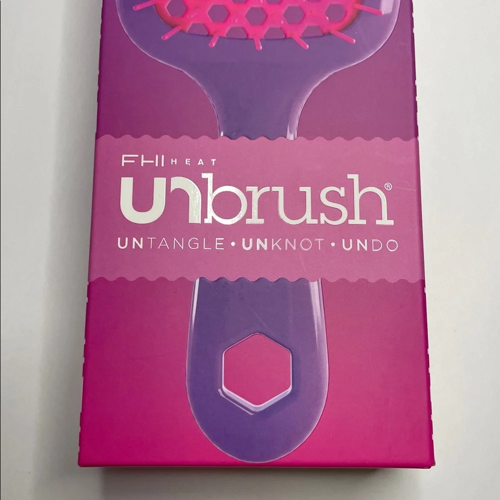 NIB FHI Heat Unbrush Paddle Brush - Pink & Purple - Picture 3 of 4